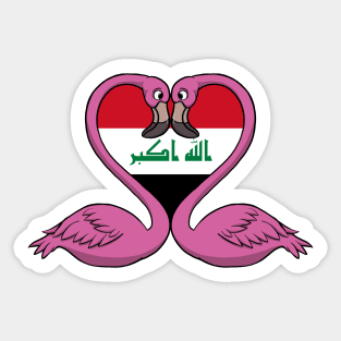 Flamingo Iraq Sticker